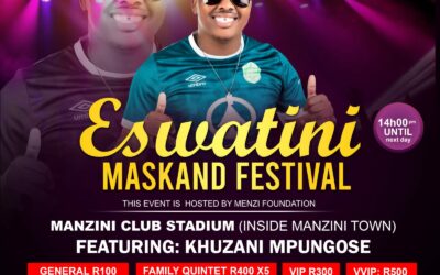 Khuzani will perform at eSwatini on the 30th of April.